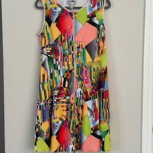 Joseph Ribkoff Multicolor Geometric Dress. Ptp 19”